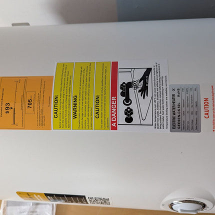 20 Gallon RV Water Heater, Electric Water Heater Hot Water Storage Tank, Compact