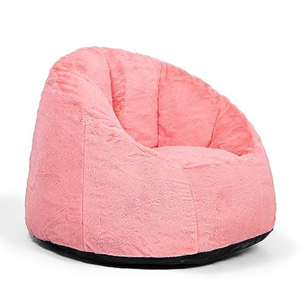 N&V Medium Shell Bean Bag Chair, Adult Size Bean Bag Sack, Foam Filling, Include
