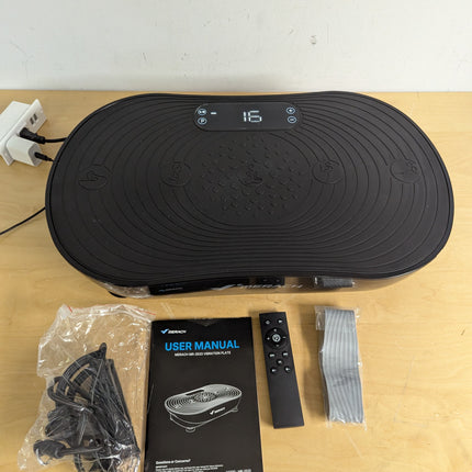 Merach V33 Pro Vibration Plate Exercise Machine with LED Touchscreen, 99 Speeds, Bluetooth Speakers, 350 lb Capacity