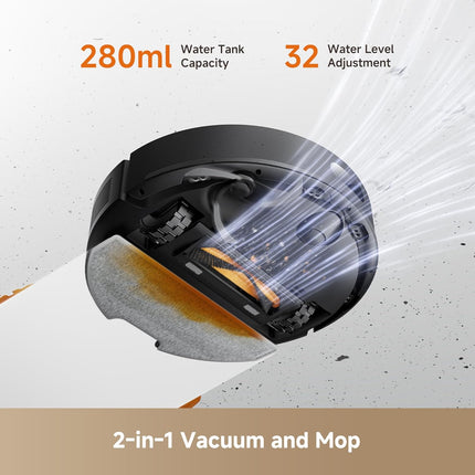 DREAME D20 Air Plus Robot Vacuum and Mop, 20000Pa Suction, Self-Emptying