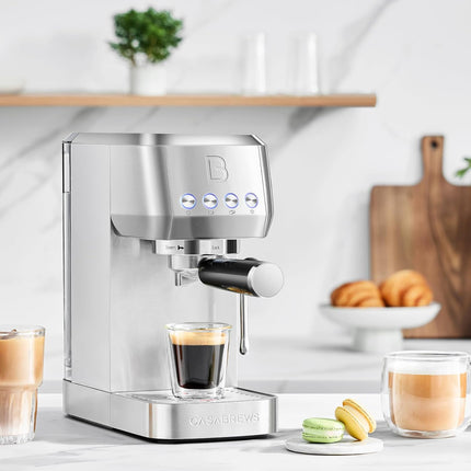 CASABREWS 3700 Essential Espresso Machine 20 Bar, Stainless Steel Cappuccino & L
