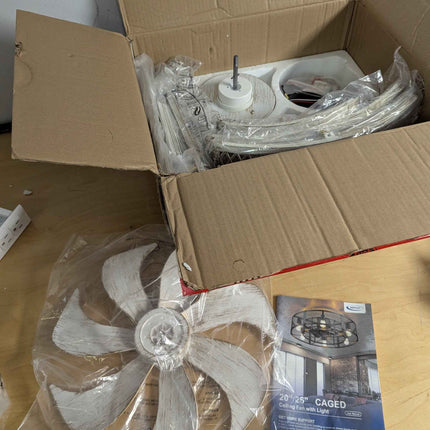 Depuley Flush Mount Ceiling Fan: 26 Inch Low Profile Ceiling Fans with Lights an