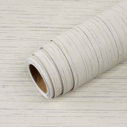 Livelynine Taupe Grasscloth Peel and Stick Wallpaper Textured Neutral Faux Grass