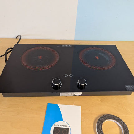 VBGK Electric Cooktop,2400W Electric Burner,Countertop and Built-in Electric Sto