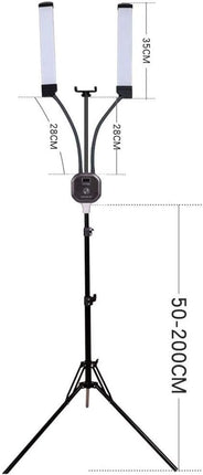 GSKAIWEN 50W Dimmable LED Video Light with Tripod Bag Photography Lighting Kit f