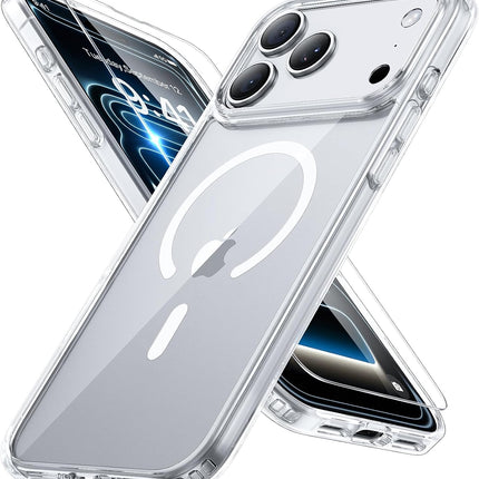 Miracase Magnetic for iPhone 17 Pro Case 6.3" with Screen Protector, [Compatible