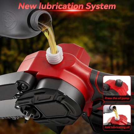 (Tool Only) 8 Inch Mini Chainsaw with Extension Pole for Milwaukee 18V