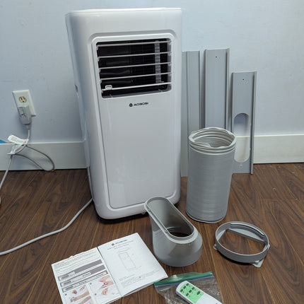AAOBOSI 10000 BTU Portable Air Conditioner for Rooms up to 220 Sq Ft, 4-in-1 WiFi AC with Window Kit & Remote