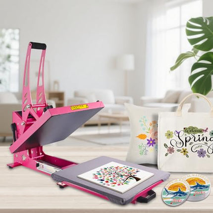 CoolSub Heat Press 15x15 Slide Out Heat Press Machine, Industrial Digital Heat T