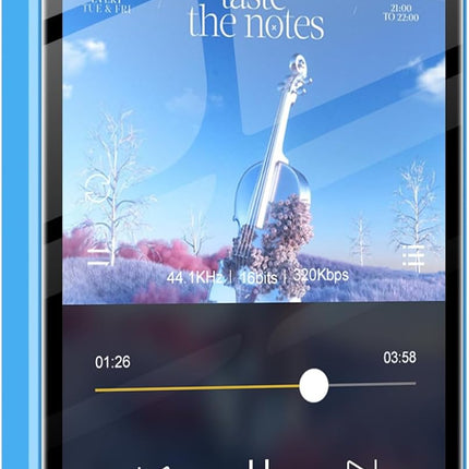 Oilsky 80GB MP3 Player with Bluetooth and WiFi, Mp3(Blue)