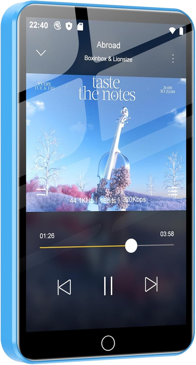 Oilsky 80GB MP3 Player with Bluetooth and WiFi, Mp3(Blue)