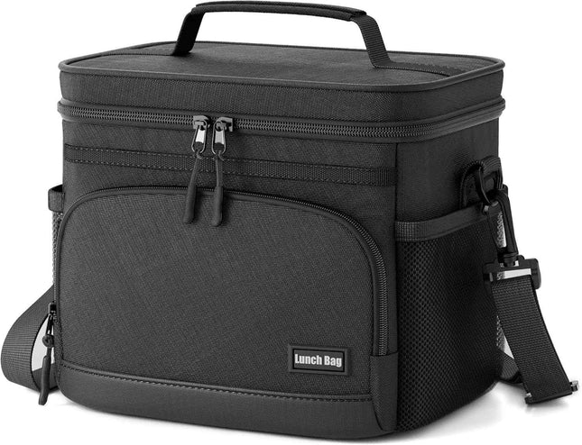 Seeseven Insulated Lunch Bag for Women & Men, Soft Cooler Tote for Work, Office,