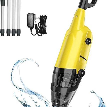 Cordless Handheld Pool Vacuum with 69" Telescopic Pole, Rechargeable Pool Cleane