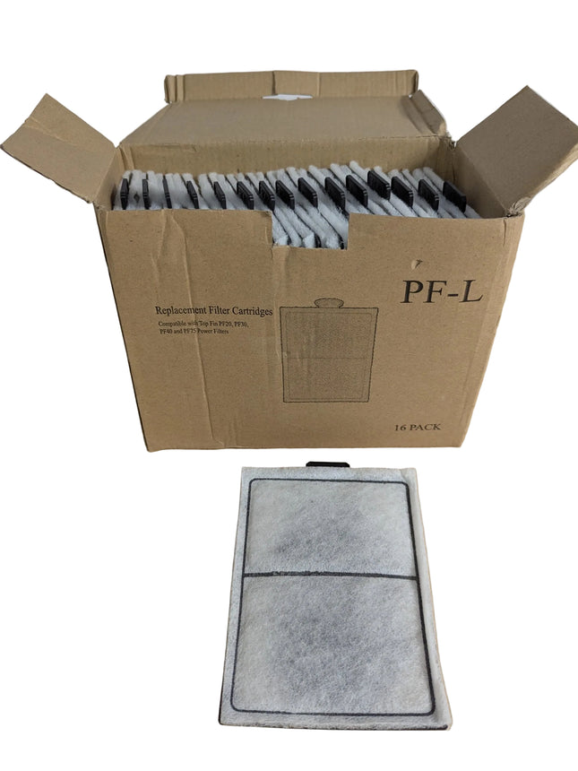 16 Pack PF-L Fish Tank Filter Cartridges, Aquarium Replacement Filter Cartridges