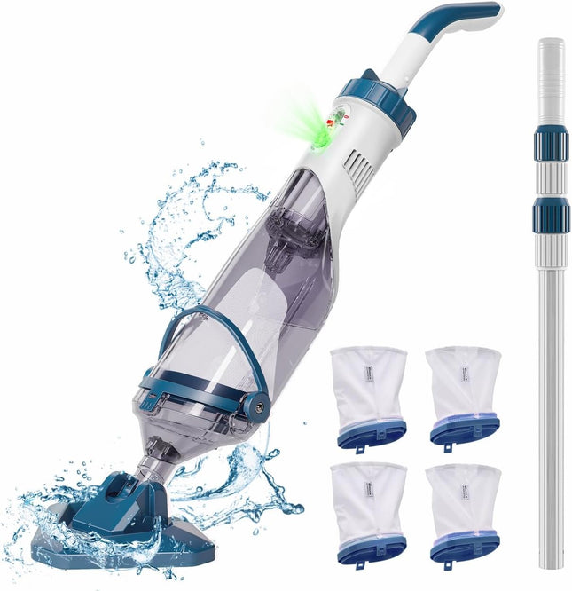 Enhulk Rechargeable Handheld Cordless Pool Vacuum for Above Ground Pool and Ingr