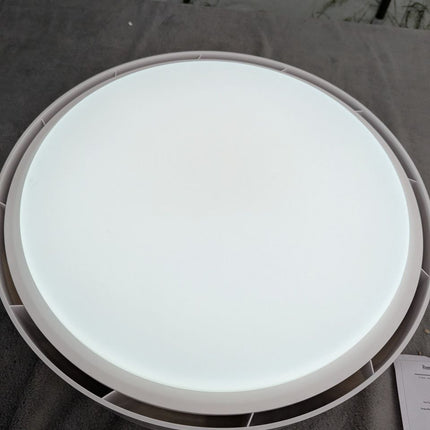 Klmeiday Modern Bladeless Ceiling Fans with Lights and Remote, Reversible, DC Mo