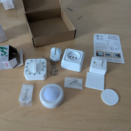 4 Pieses Busy Board DIY Accessory for Toddlers - Sensory Board Light Parts - Soc