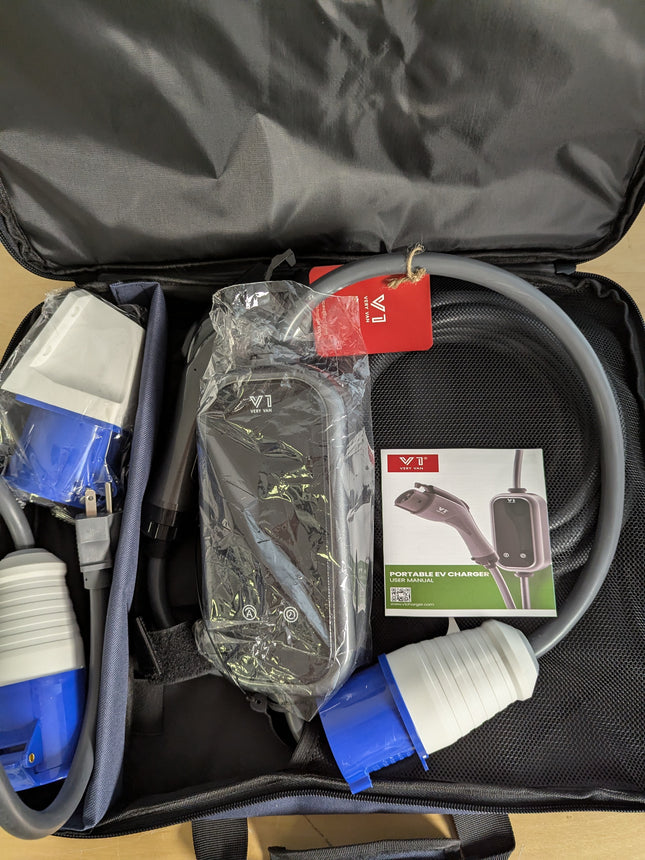VERY VAN Portable Level 2 EV Charger - Electric Vehicle Charger for J1772, 60Amp