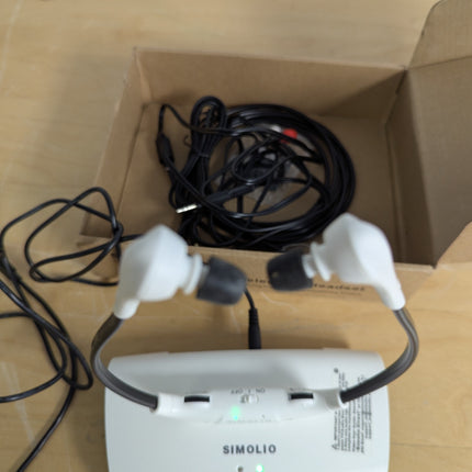 SIMOLIO Digital Wireless Headphones for TV for Seniors w/Dialogue Clarified & En