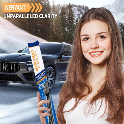 Wenyant 24"+18" Compatible with Mazda 3 2014-2018 6 2009-2017 CX-5 2013-2016 Fro