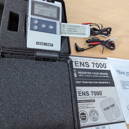 TENS 7000 Digital TENS Machine - for Back Pain, Neck Pain, General Pain Relief,
