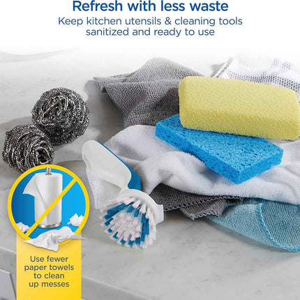 Clorox 2-Tier Electric Steam Sanitizer for Kitchen Utensils, Cleaning Sponges, B