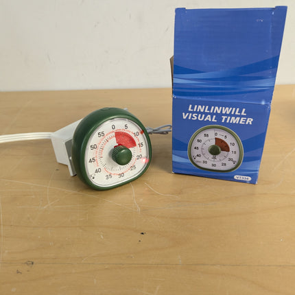 Linlinwill Rechargeable Visual Timer for Kids, Adjustable Volume & Alarm Duratio