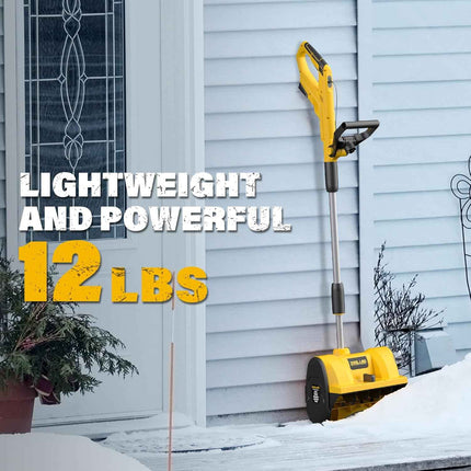 Cordless Electric Snow Shovel, 20V 12-Inch Snow Blower Cordless with Directional