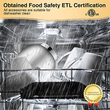 KUCCU Stand Mixer, 9.5 Qt 660W, 6-Speed Tilt-Head Food Dough Mixer, Electric Kit