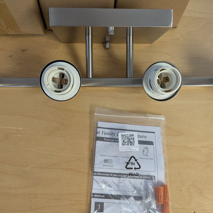 Bathroom Lights Over Mirror Brushed Nickel, Anti-Rust 4-Light Bathroom Vanity Li