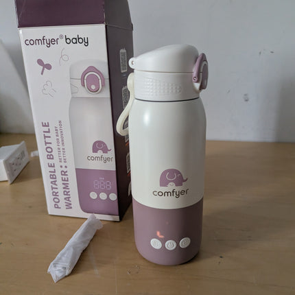 comfyer Portable Milk Warmer for Travel, Portable Bottle Warmer with Fast Heatin