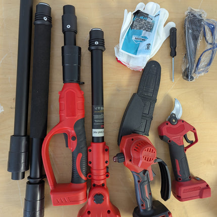 (Tool Only) 8 Inch Mini Chainsaw with Extension Pole for Milwaukee 18V