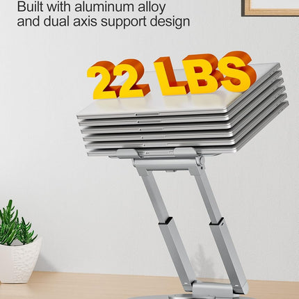 tounee Laptop Stand for Desk Adjustable Height, Telescopic Computer Stand with P