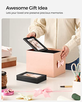 SONGMICS 4x6 Collage Picture Frames, 12-Pack Picture Frames Collage for Wall Dec