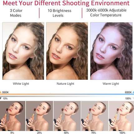 21 inch LED Ring Light with Tripod Stand, Video Ring Light for Selfie Photograph