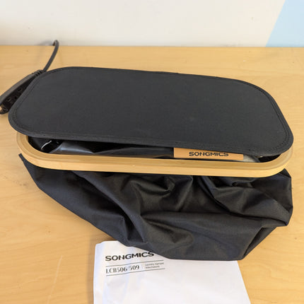 SONGMICS Laundry Hamper with Lid, Slim Laundry Basket, 17.2 Gallons (65L), Space