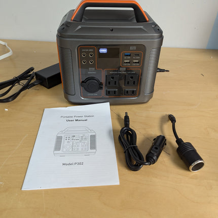 Portable Power Station 300W：Outdoor Solar Generator with 296Wh Backup Lithium Ba