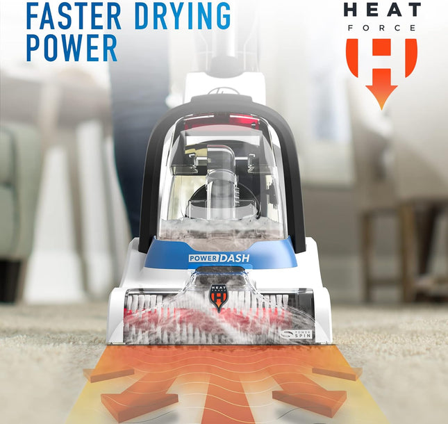Hoover PowerDash Pet Compact Carpet Cleaner, Shampooer Machine, Lightweight, wit