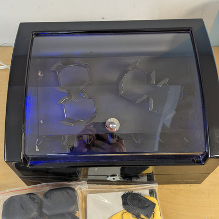 Watch Winder for Automatic Watches, Automatic Watch Winder with Wood Shell Piano