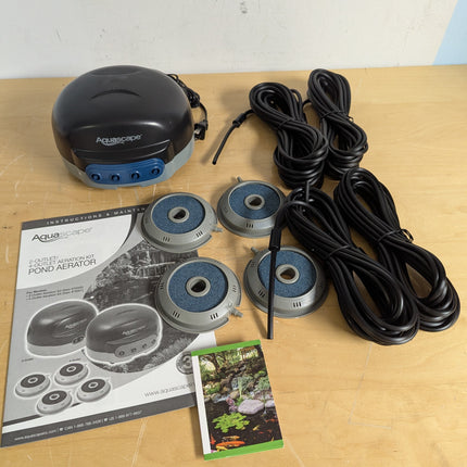 Aquascape Pond Air 4 Quadruple Outlet Aeration Kit, Weather-Resistant Pond Aerator for Water Circulation & Oxygenation