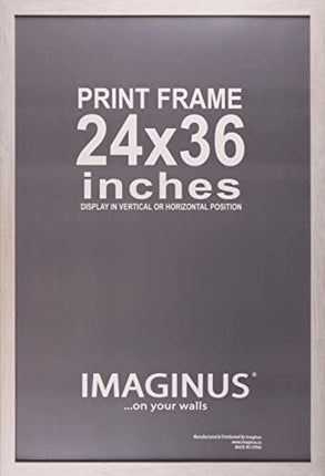 Imaginus Driftwood MDF Wood Frame with Presence! (24 x 36 inches)