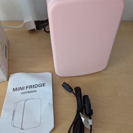 Simple Deluxe Mini Fridge, 4L/6 Can Portable Cooler & Warmer Freon-Free Small Re