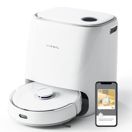 NARWAL Freo Robot Vacuum and Mop Comb, Washing & Drying, Dirt Sense Ultra Clean,