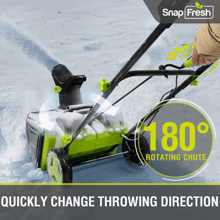 SnapFresh 40V Electric Snow Blower Cordless - 2 x 4.0Ah Battery 20-inch Brushles