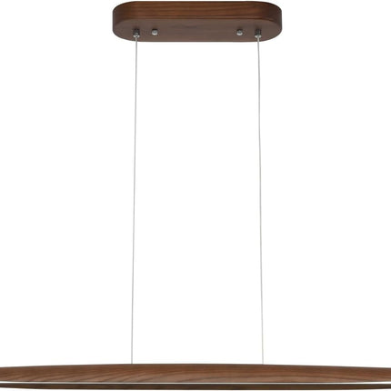 YISDESIGN 39" Wood Linear Pendant Light LED Dimmable Hanging Light Dinning Room