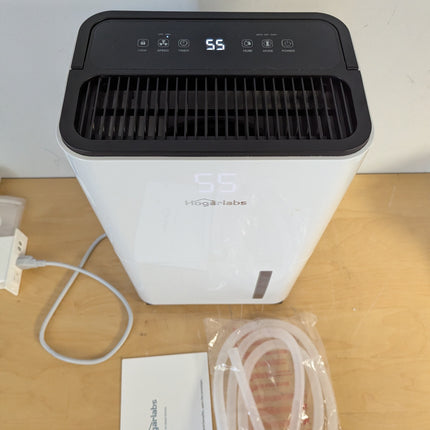HOGARLABS 34 Pint Home Dehumidifier for Basement & Bedroom, 3 Modes, Continuous Drain, Timer & Child Lock