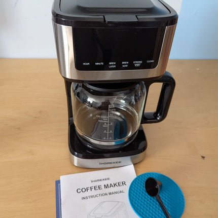 Ihomekee Programmable Drip Coffee Maker 12 Cup, Coffee Machine with Iced Coffee