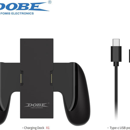 Dobe Charger Grip for N-Switch2 Joy-Con Controller Comfort Gamepad Play While Ch