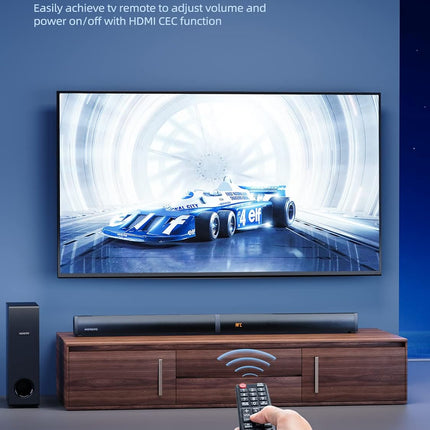Sound Bar 2 in 1 Detachable MEREDO Soundbar for TV with 5.25'' Subwoofer 180W 2.