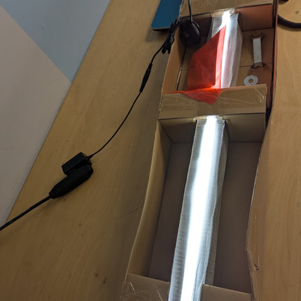 EDISHINE Wooden LED Corner Floor Lamp with Remote, Minimalist Dimmable Atmospher